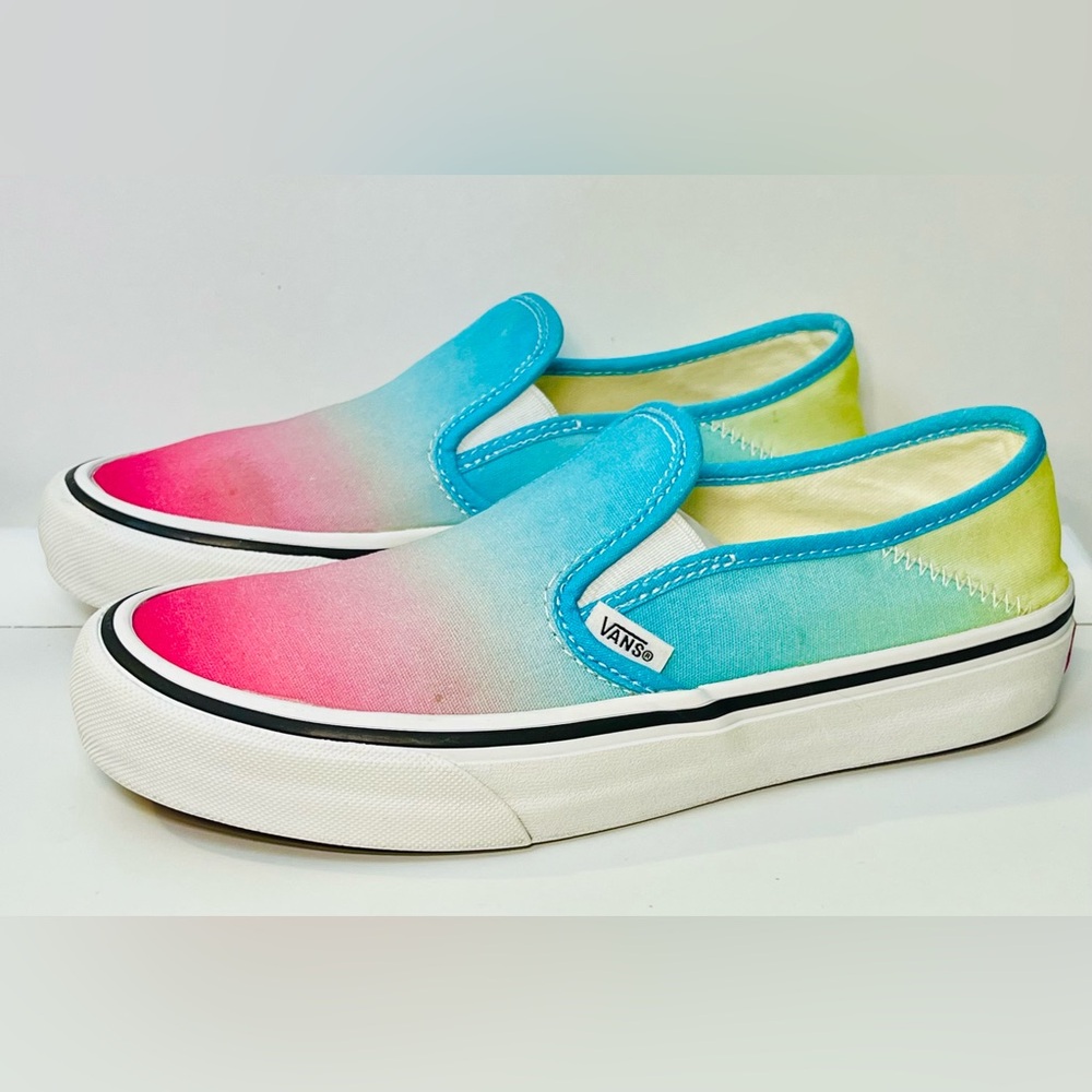 Vans Slip-On Pink To Blue Ombre